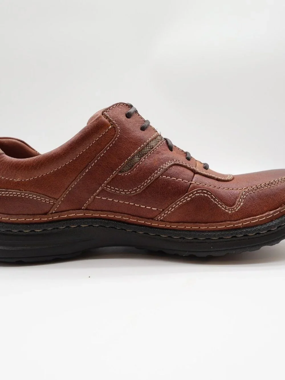 Hush Puppies Pathway Oxford 9 Tan Leather Comfort Vintage Y2K NOS